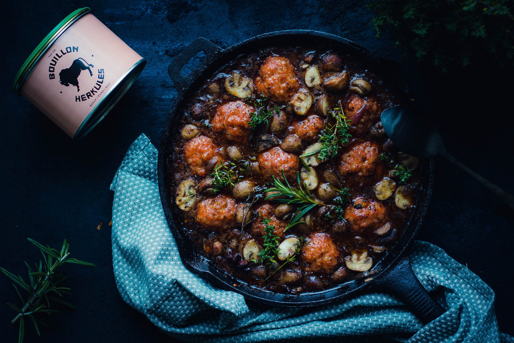 Gerookte balletjes in Luikse saus