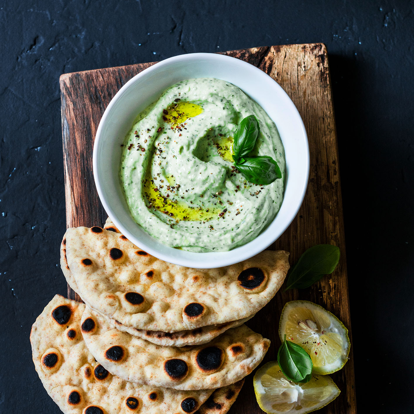 Komkommer cashew dip