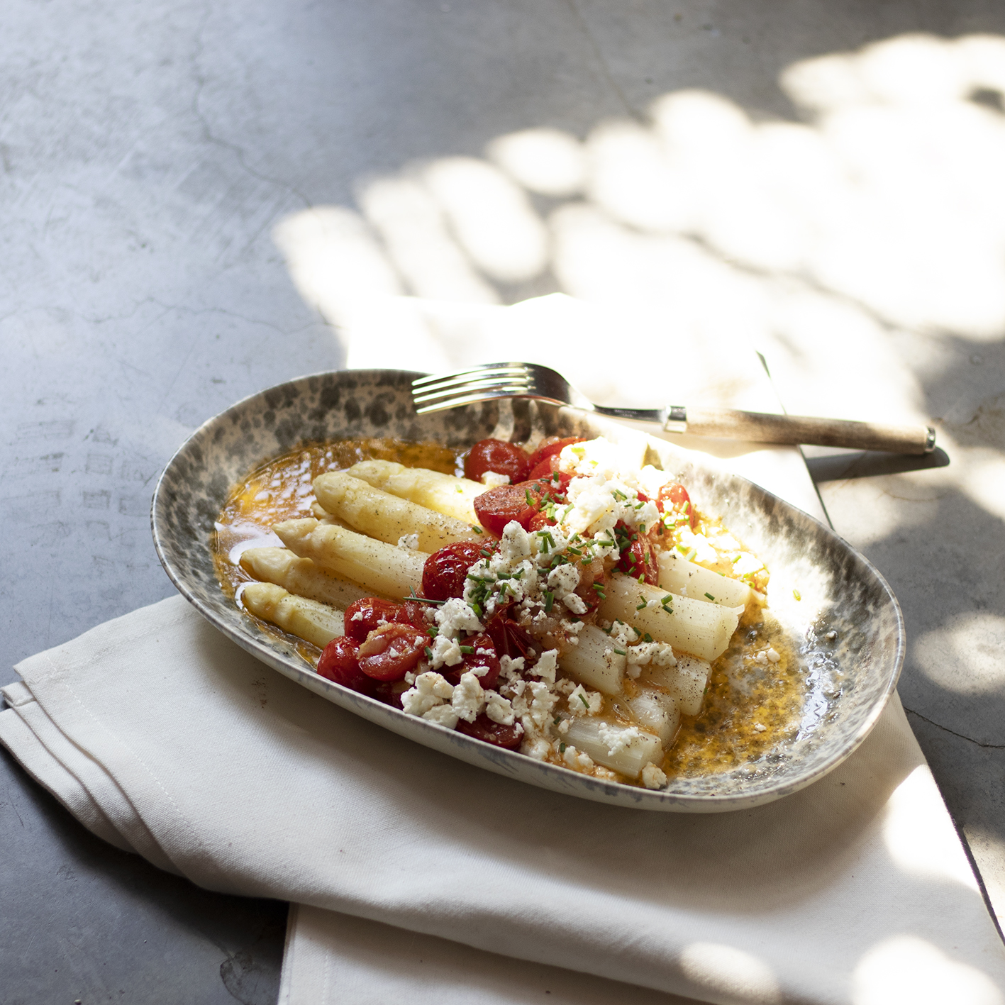 asperges tomaat